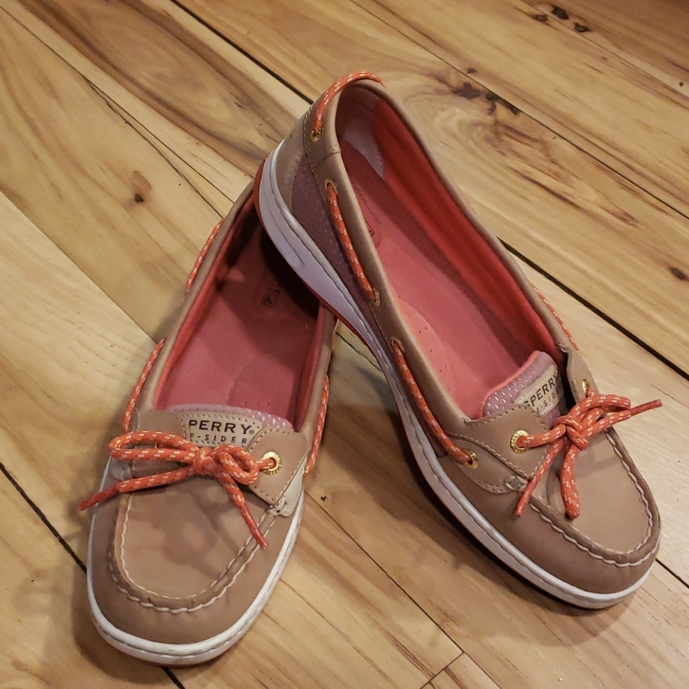 Coral Sperry Boat Shoes